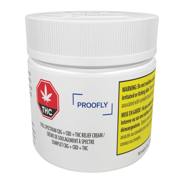 Crème de soulagement à spectre complet CBG + CBD + THC