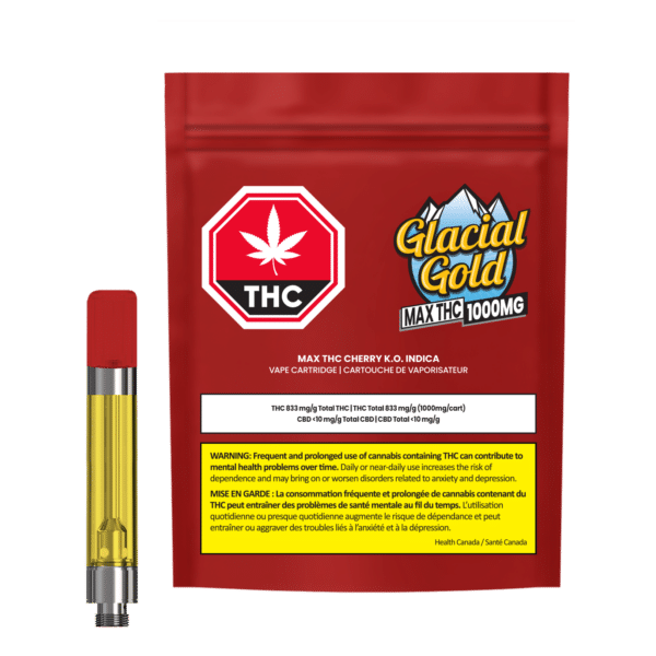 Max THC Cherry K.O. (1000mg THC) – Vape Cart