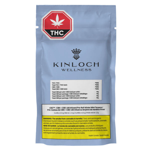CBN+CBD 180 Winter Mint Terpenes Infused Pre-rolls - Image 2