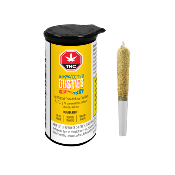 Dusties – Bubba Fruit Kief Coated Infused pre-rolls - Image 2