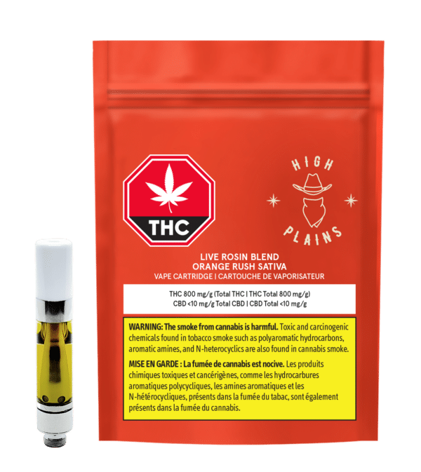 Live Rosin Blend Orange Rush Sativa Vape Cart